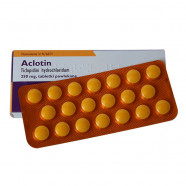 Купить Аклотин (Тиклопидин, аналог Тикло) таблетки 250мг №60 в Курске